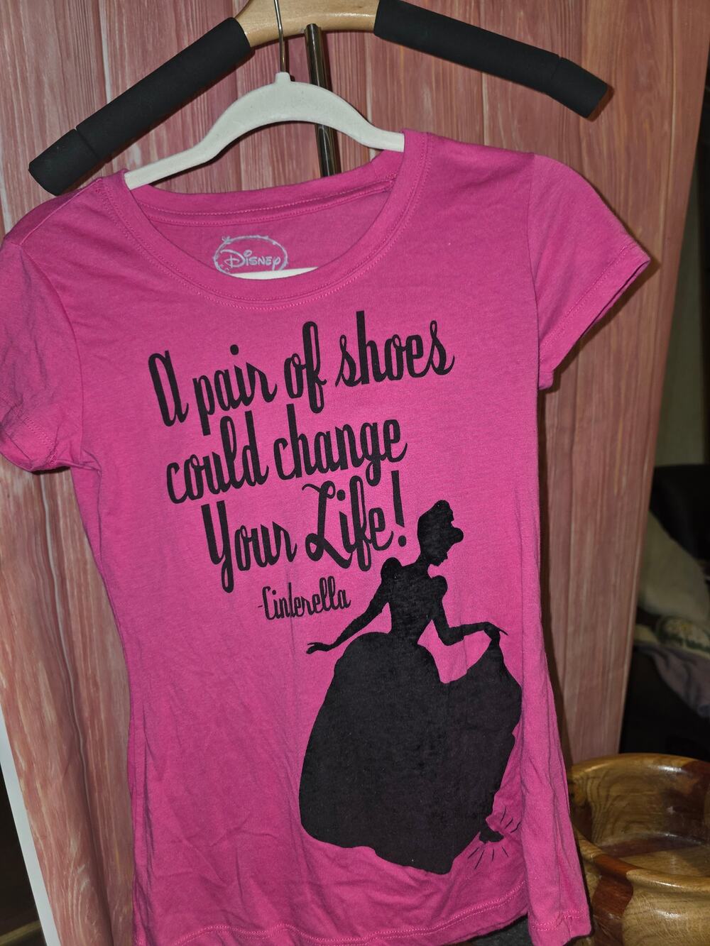 Disney Cinderella Graphic Pink A Pair of Shoes Could Change Your Life Small